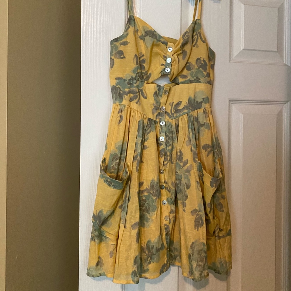 Urban Outfitters Kimichi Blue floral sundress